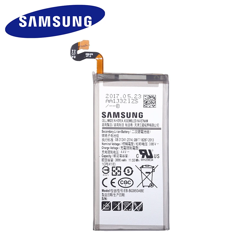 EB BG950ABE оригинальный Батарея для Galaxy S8 SM G9508 G950F G950A G950T G950U G950V G950S Аккумуляторы