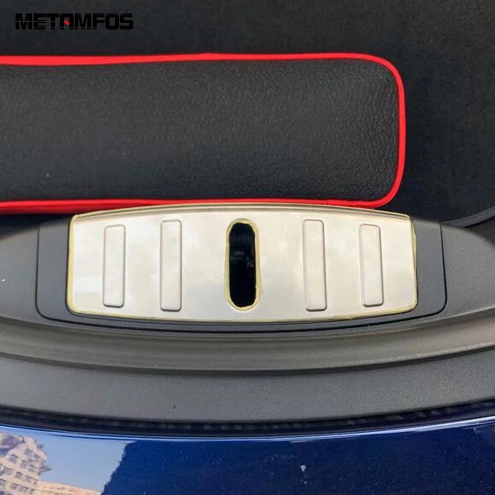 Передняя панель из нержавеющей стали для Tesla Model 3 2018 2021 внутренняя бампер