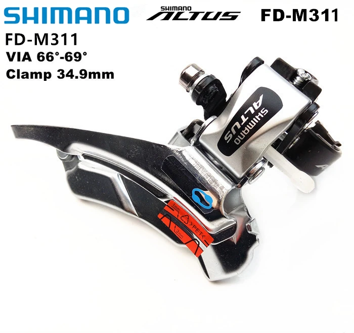 Передний переключатель передач Shimano Altus для велосипеда FD M313/M311 зажим 28 6 мм/31 8 мм/34 9