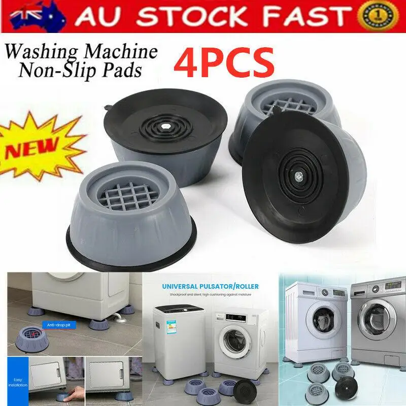 

4Pcs Universal Anti-Vibration Feet Pads Washing Machine Rubber Mat Anti-Vibration Pad Dryer Refrigerator Base Fixed Non-Slip Pad