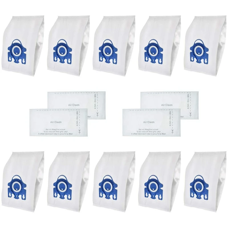 

10Pcs Replacement Dust Bags For Miele Type GN Vacuum & 4 Pack Filters S2 S5 S8 C1 C3 Vacuum Cleaner Accessories