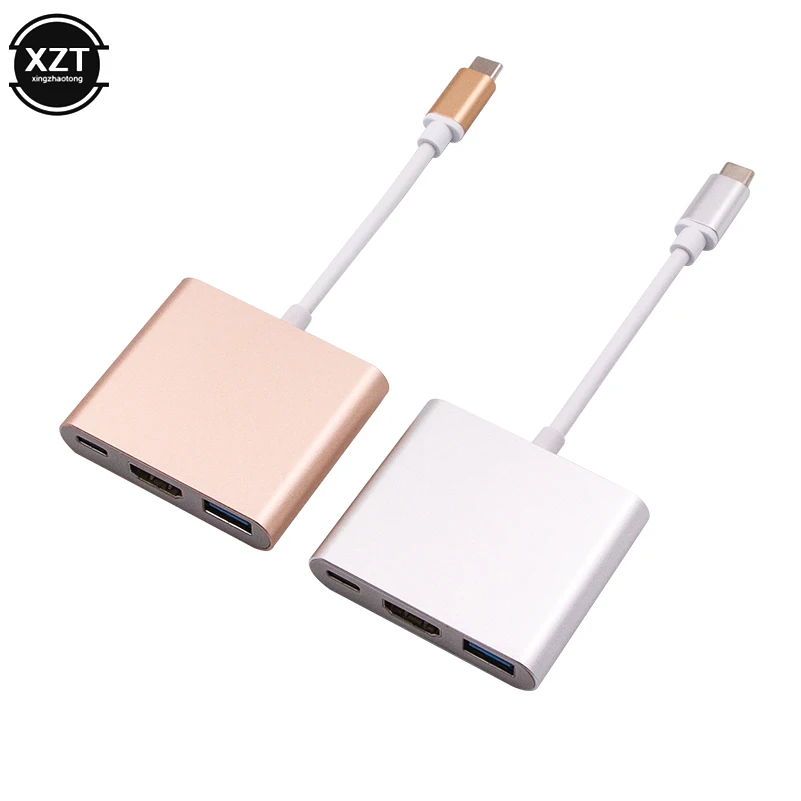 USB C концентратор HDMI адаптер для Macbook Pro/воздуха Thunderbolt 3 Тип 4K 0 Порты и разъёмы
