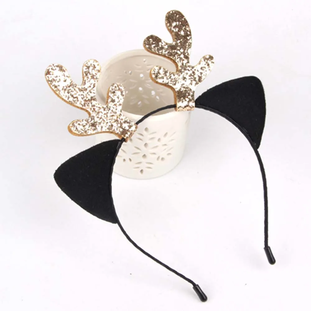 Новинка Рождественская имитация товара детский ободок сделай сам с блестками