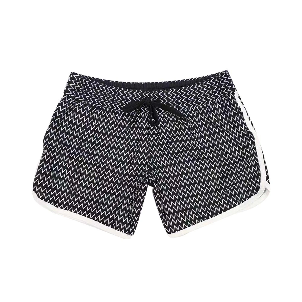 Черно-белые полосатые шорты из спандекса фирменный купальник 2020 бордшорты для