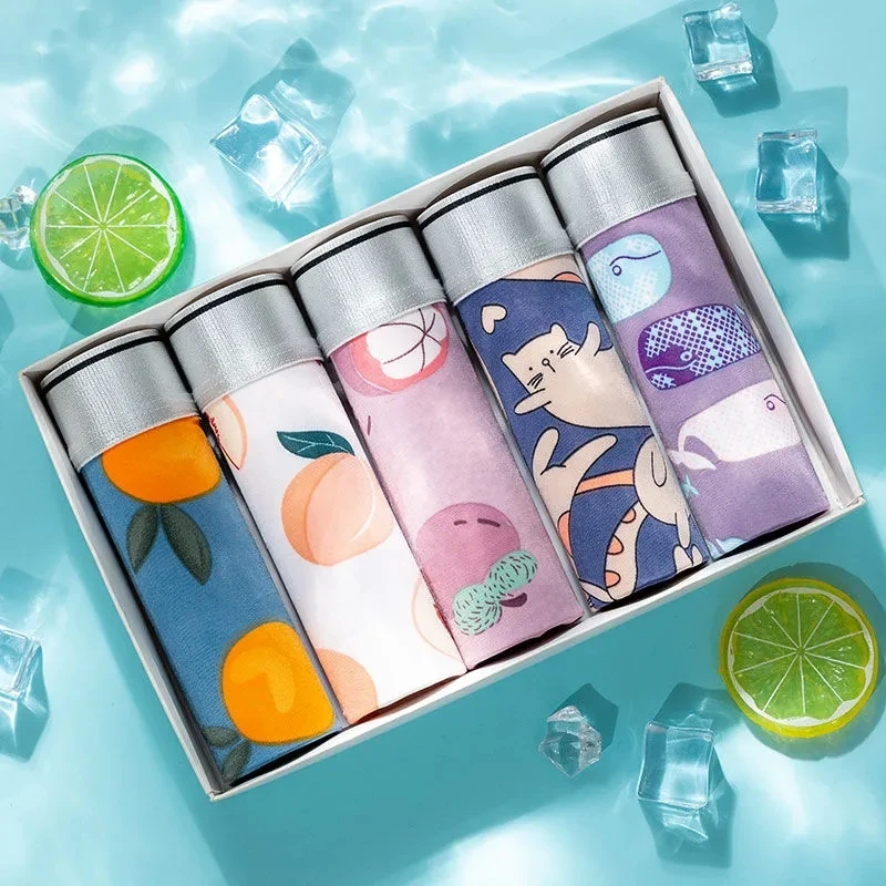 5pcs / Mens Underwear Shorts Boxer Shorts Mens Sexy Underwear High Quality Men's Underwear Pure Cotton Breathable Boxer Shorts