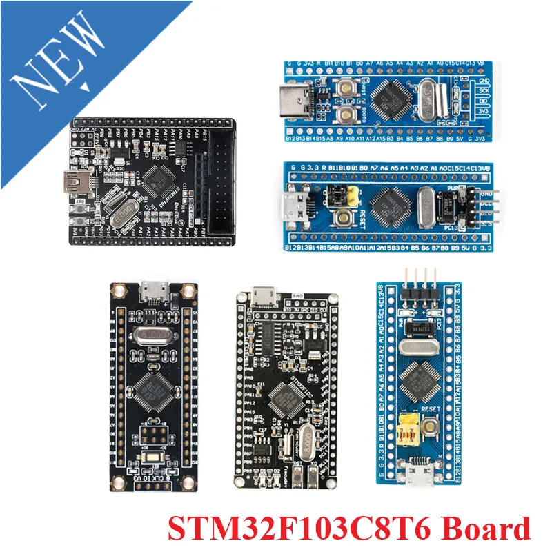 Системная плата STM32F103C8T6 STM32 ARM CH32F103C8T6 обучающая с разъемом Type-C Micro USB