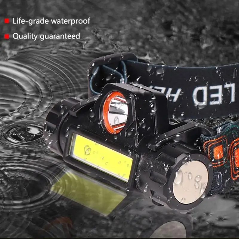 

Outdoor Mini USB Headlight Rechargeable Headlight Flashlight Camping Night Fishing Light for Cycling Camping Hiking