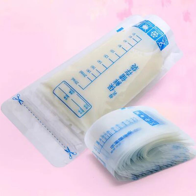 

30 Pcs Breast Milk Storage Bags 250ml Free Baby Safe Mother Milk Freezer Feeding Supplies Food Storage Breast Milk Bags