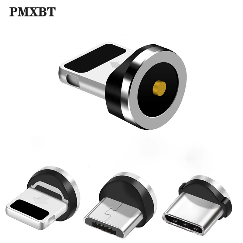 Металлический магнитный кабель штекер типа C Micro USB адаптер для быстрой зарядки