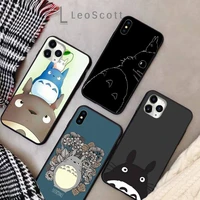 spirited away totoro anime cartoon phone case for iphone 11 12 pro xs max 8 7 6 6s plus x 5s se 2020 xr soft silicone cover