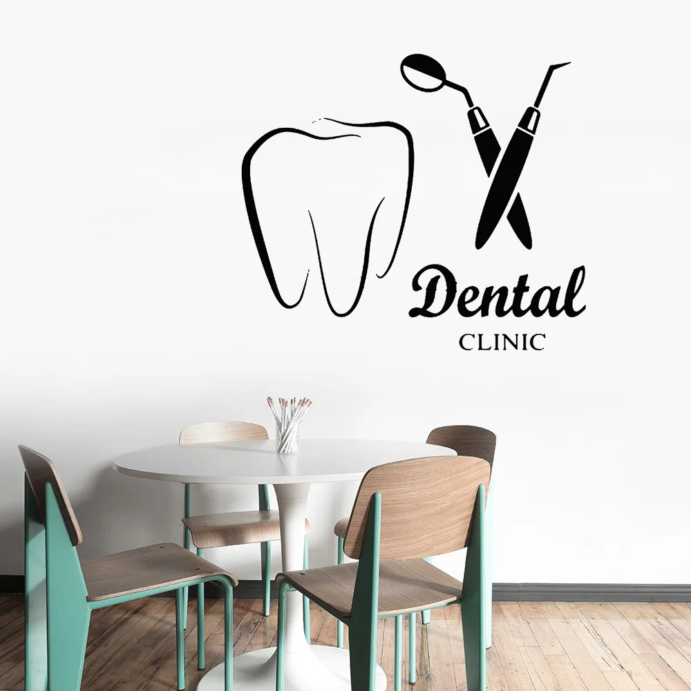 

Dental Klinik Logo Zitat Wand Aufkleber Dental Wand Aufkleber Vinyl Zähne Klinik Wand Decor Zahn Zeichen DIY 3556