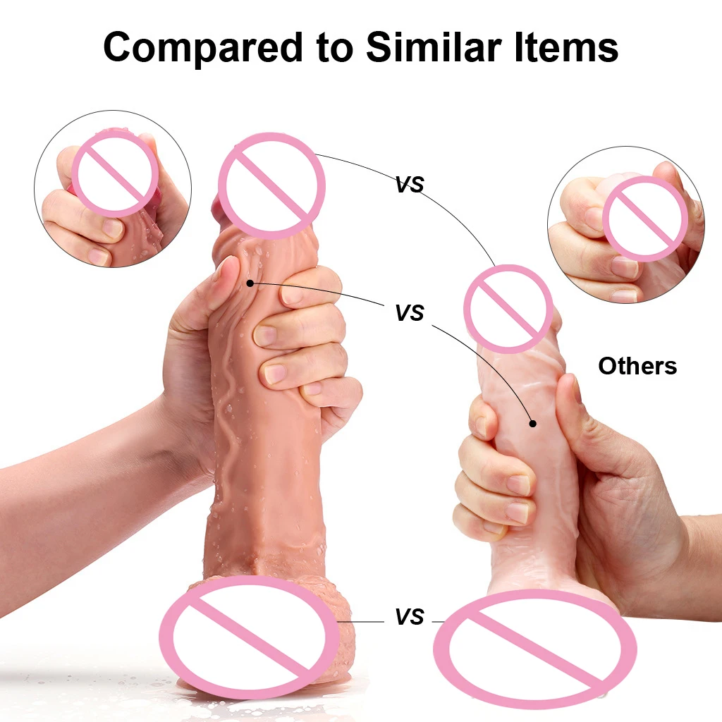 Супер большой фаллоимитатор для женской мастурбации жидкий силиконовый пенис с