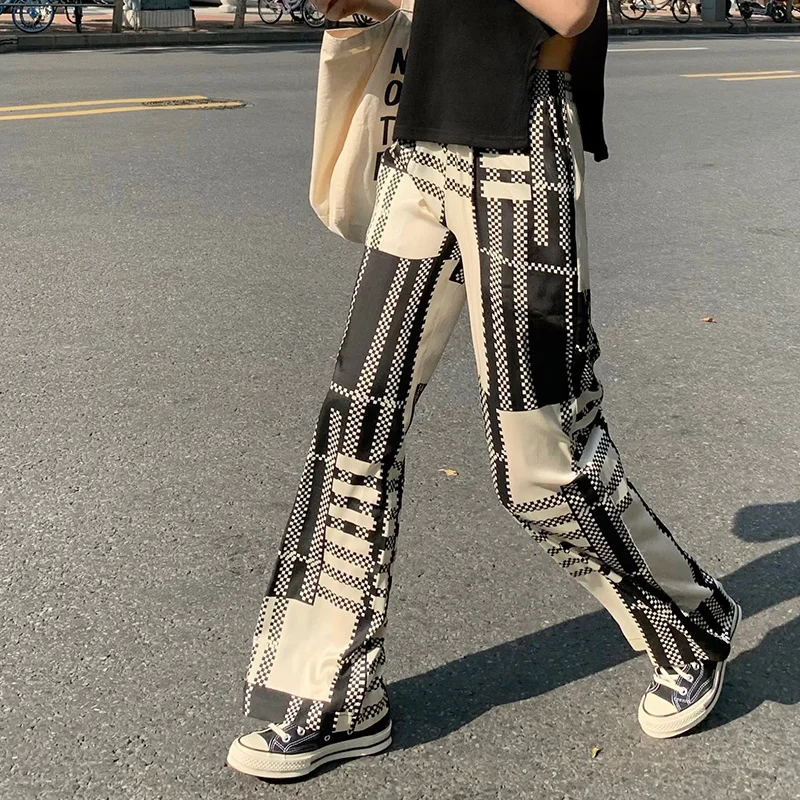 Дизайнерские атласные широкие брюки Rac | Женская одежда