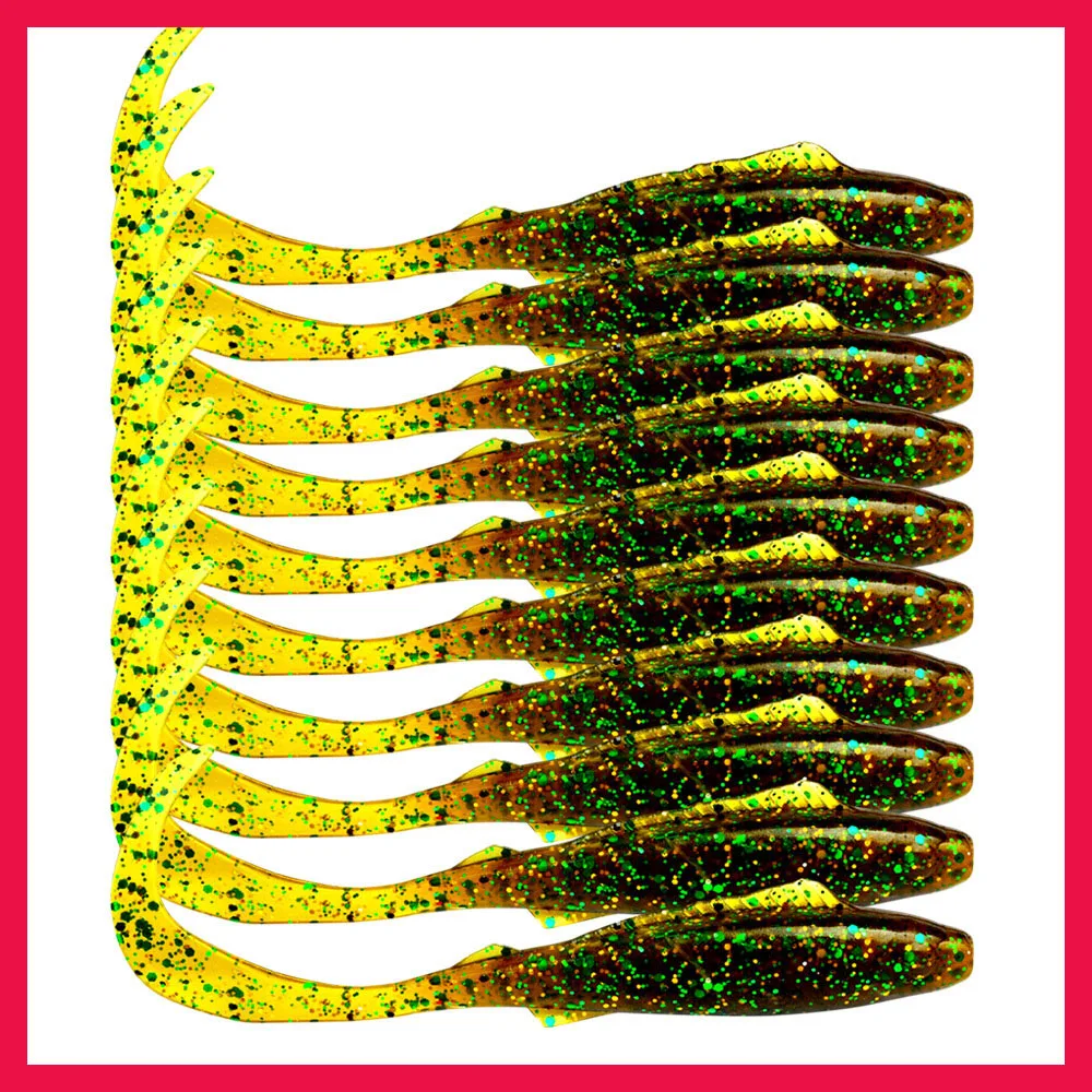 LISM силиконовая Т Хвостовая Мягкая приманка для озерных качелей привлечения