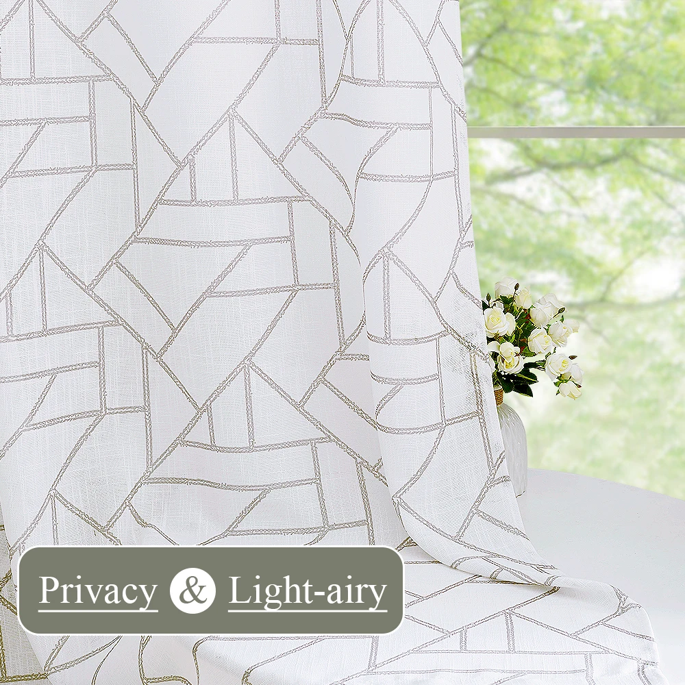 Прозрачные шторы из вуали nictown светопроницаемые полосатые втулки с градиентом