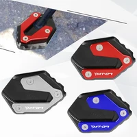 motorcycle accessories kickstand side stand extension enlarge plate pad for yamaha mt 07 tracer rm15 2016 2017 2018 2019 mt07