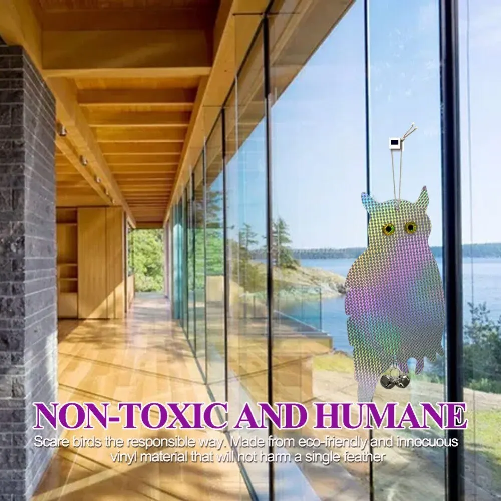 Искусственная Сова для сада лазерная подвеска отражающая сова пугала бойцы