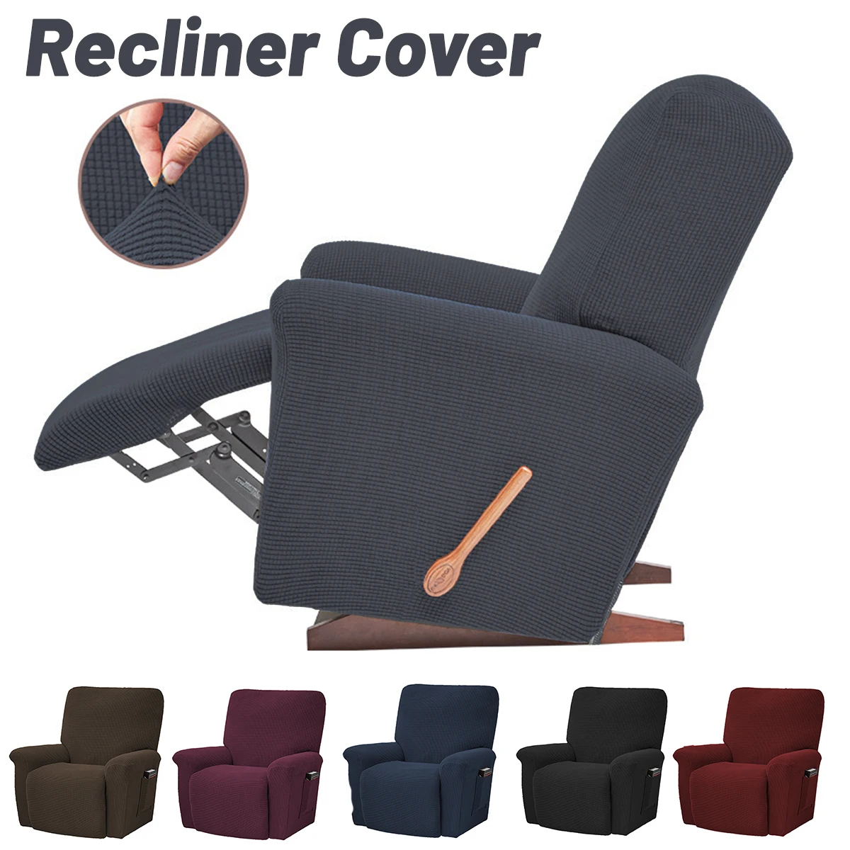 Slipcovers Recliner Chair Covers Waterproof Four-piece Full Coverage Elastic Armchair Cover Thickened Sofa Protector Couch Cover