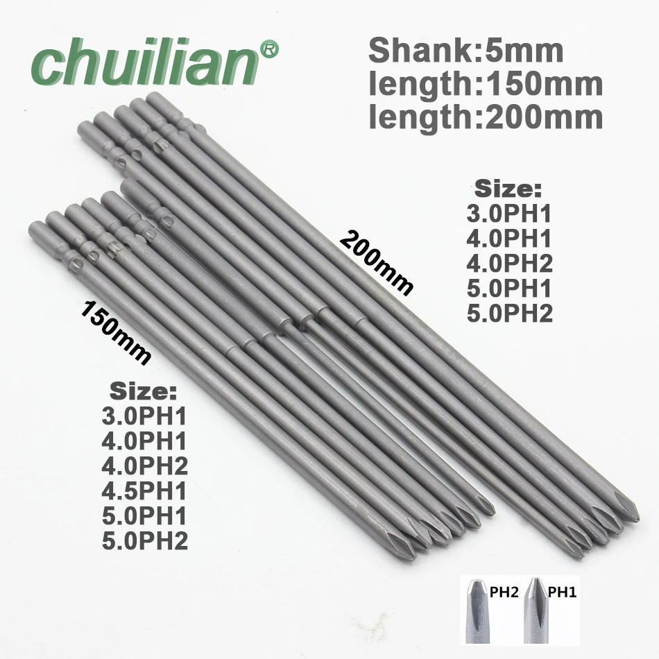 Хвостовик 5 мм 801 Магнитный Круглый хвостовик крестообразная отвертка набор