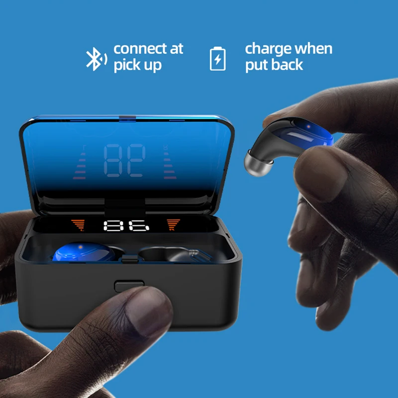TOPK F13/ES01 TWS 5 0 Bluetooth наушники V5.0 портативный стерео беспроводной сенсорный наушник