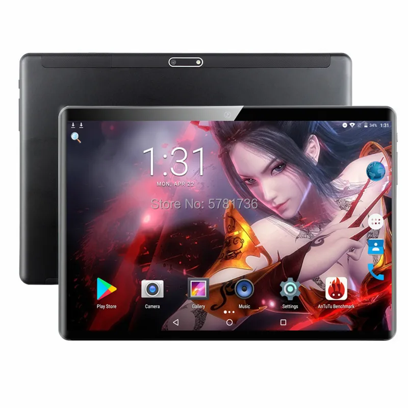 Супер закаленное 2.5D экран 10 дюймов планшетный ПК Android 9 0 ОС Восьмиядерный 6 Гб RAM +