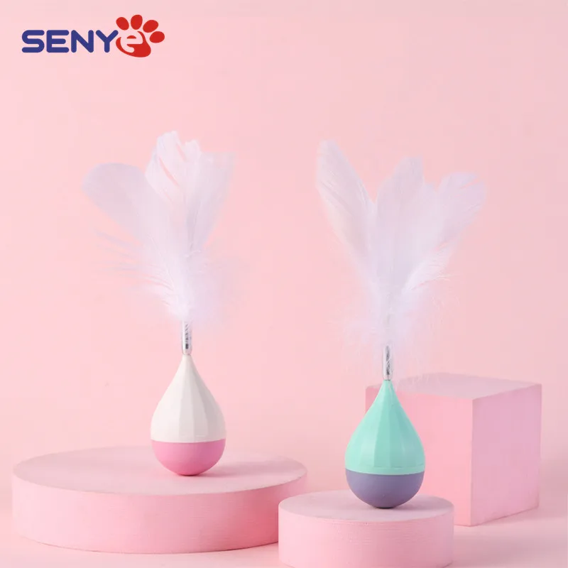 

The New Pet Supplies Cats Interactive Self-Hey To Relieve Sorrow And Funny Cat Sticks Cat Supplies Feather Tumbler Kitten Toys
