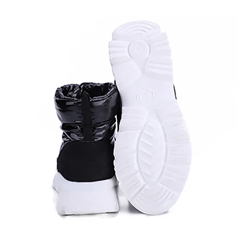 Зимние ботинки Woomen 2020 женские зимние низкие на молнии белые Нескользящие