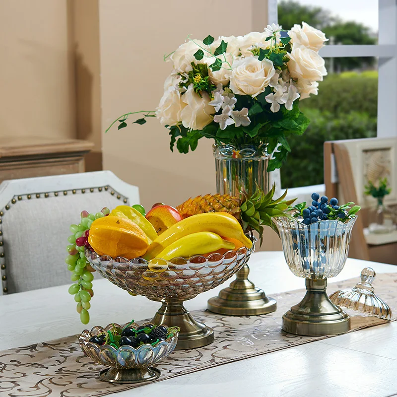 Strongwell 3 шт. в наборе европейская Хрустальная стеклянная ваза тарелка для