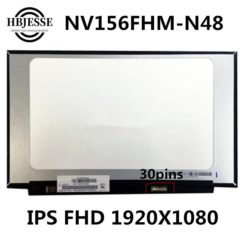 15 6 matrix led lcd screen ips for boe 5d10m42882 for lenovo fru nv156fhm n48 nv156fhm n48 1920x1080 fhd ads edp 30pins display free global shipping