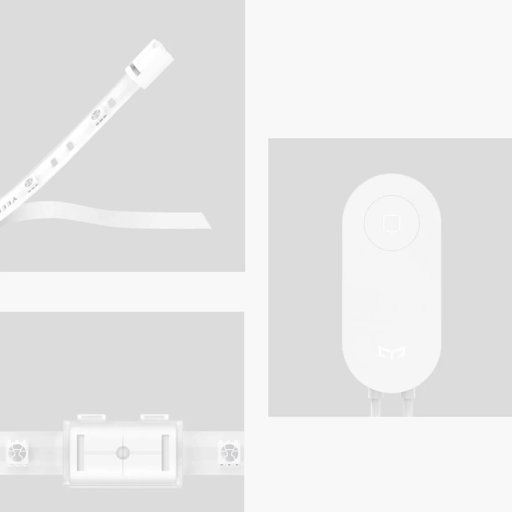 Yeelight умный RGB свет Светодиодная лента 2 м окружающий свет Wi-Fi телефон приложение управление для Xiaomi домашняя Рождественская вечеринка комната клуб Бар паба dec