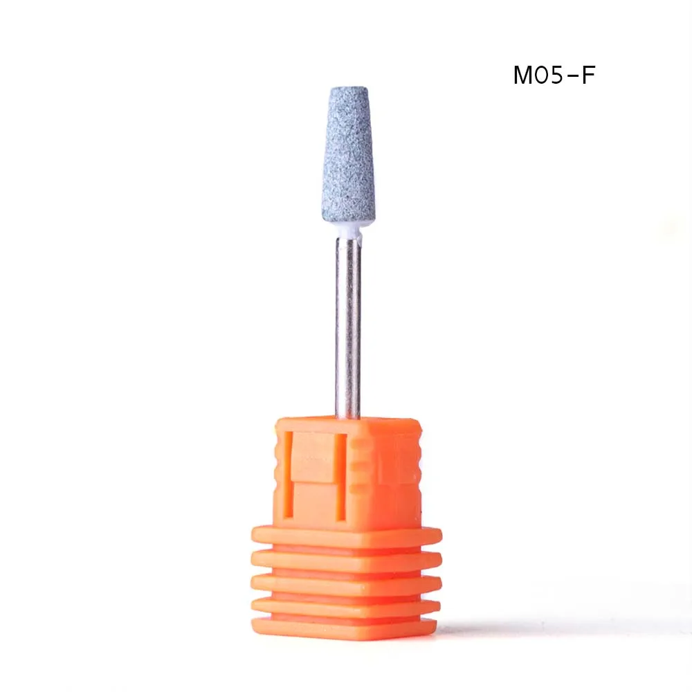 M05-F 1 шт. фрезы для ногтей сверло для ногтей резиновое Силиконовое керамическое полировочное пилки инструменты для электрического маникюра педикюра машина LA065-1 - Цвет: M05-F