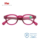 Прозрачные очки для чтения Meeshow с защитой от синего излучения, мужские ретро очки с защитой от сисветильник, очки для защиты компьютера от пресбиопии