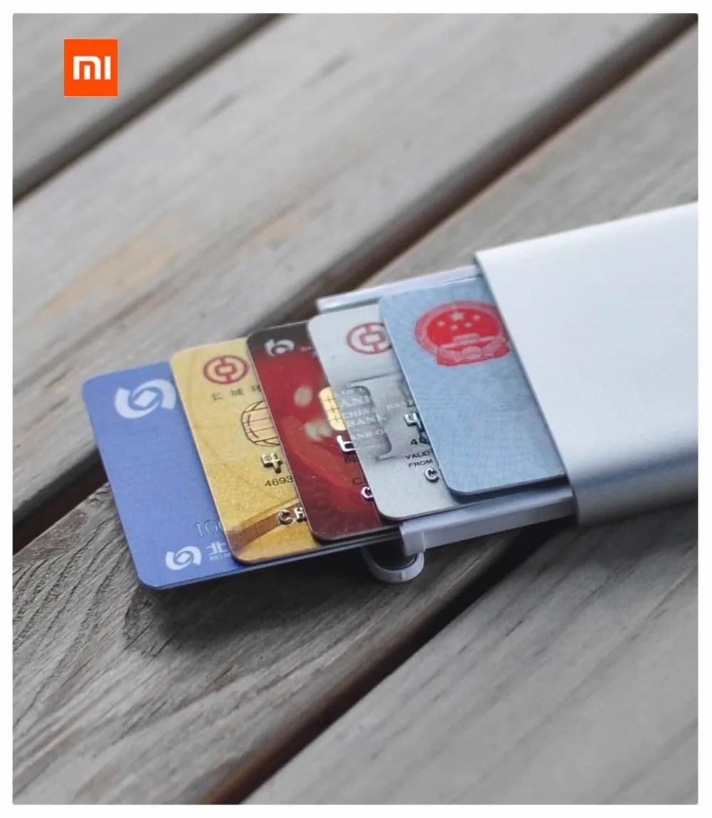 Xiaomi Mijia MIIIW автоматический всплывающий мужской бизнес-держатель для карт тонкий алюминиевый футляр для карт памяти Кредитная карта ID карта хранение Хранитель