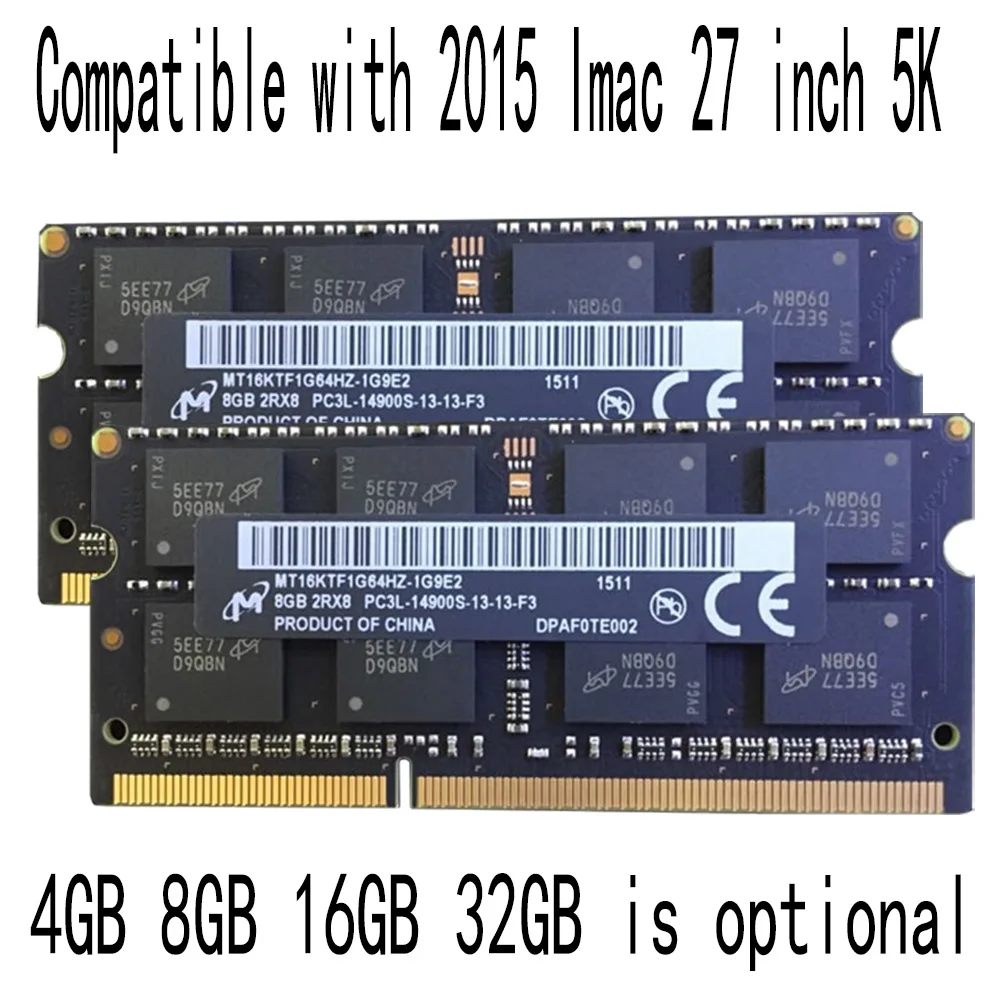 2015 Imac 5K 27 дюймов Apple все-в-одном Компьютерная память ОЗУ 16 ГБ 8 32 DDR3 1600 1867 |