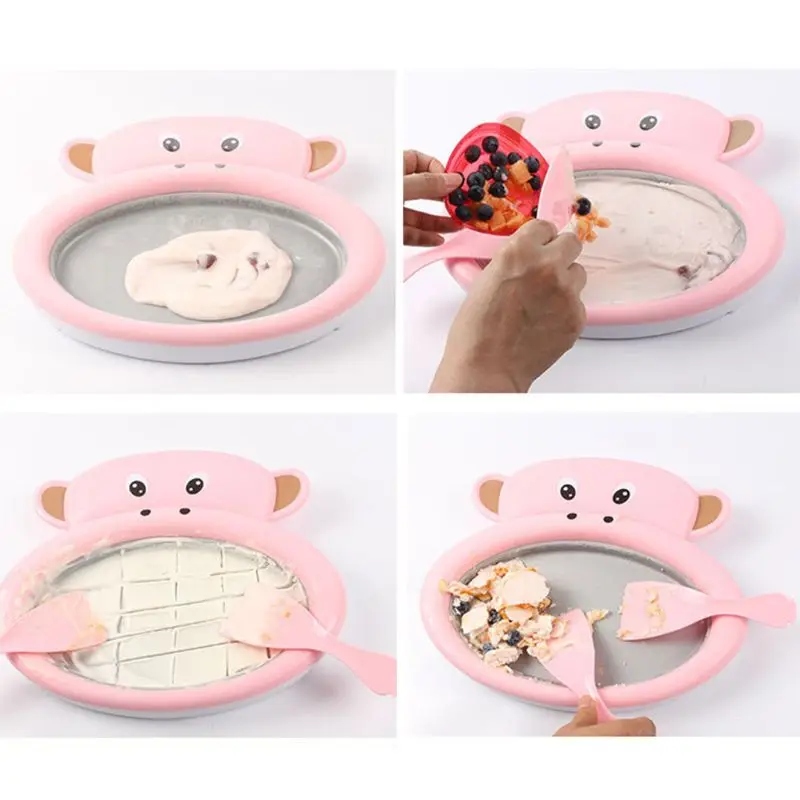 

Fried Yogurt Machine Ice Cream Maker for Household Preparing Ice Cream Rolls L69D