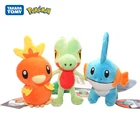 Treecko Torchic Mudkip Покемон Плюшевые игрушки куклы японское аниме Покемон фигурка милая мягкая кукла игрушки мягкая подушка подарки 18 см