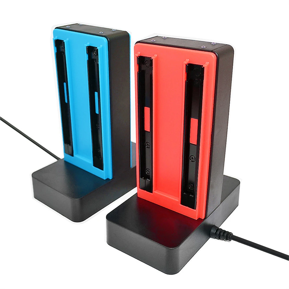 

4 in 1 Controller Charger For Nintendo Switch 4 Joy-Con Controllers Charging Cradle Dock Station LED indication Charger Stand