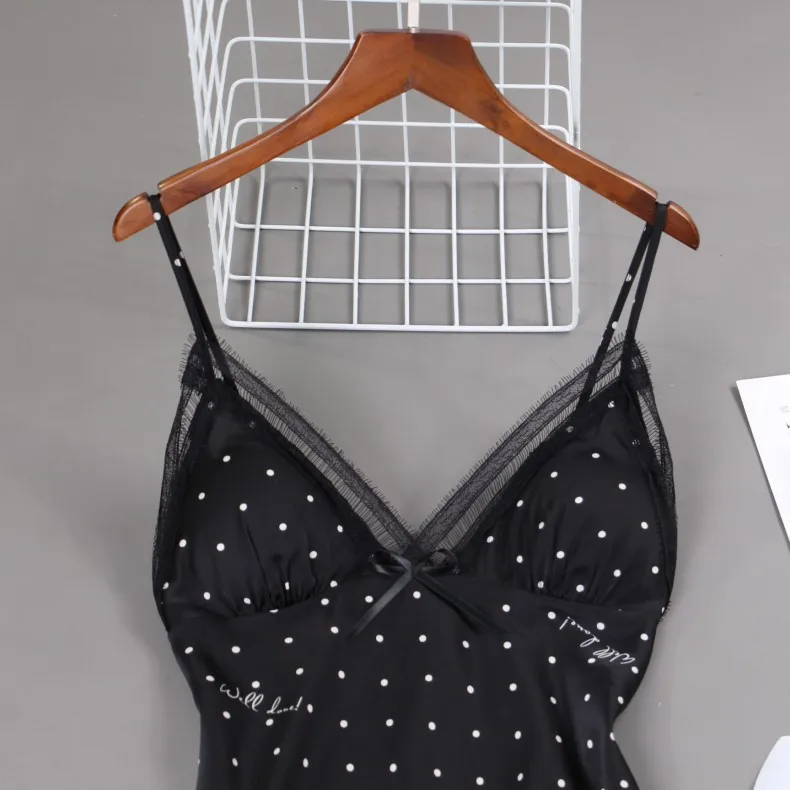 Пижама женская атласная с подкладкой для груди и цветочным принтом | Женская