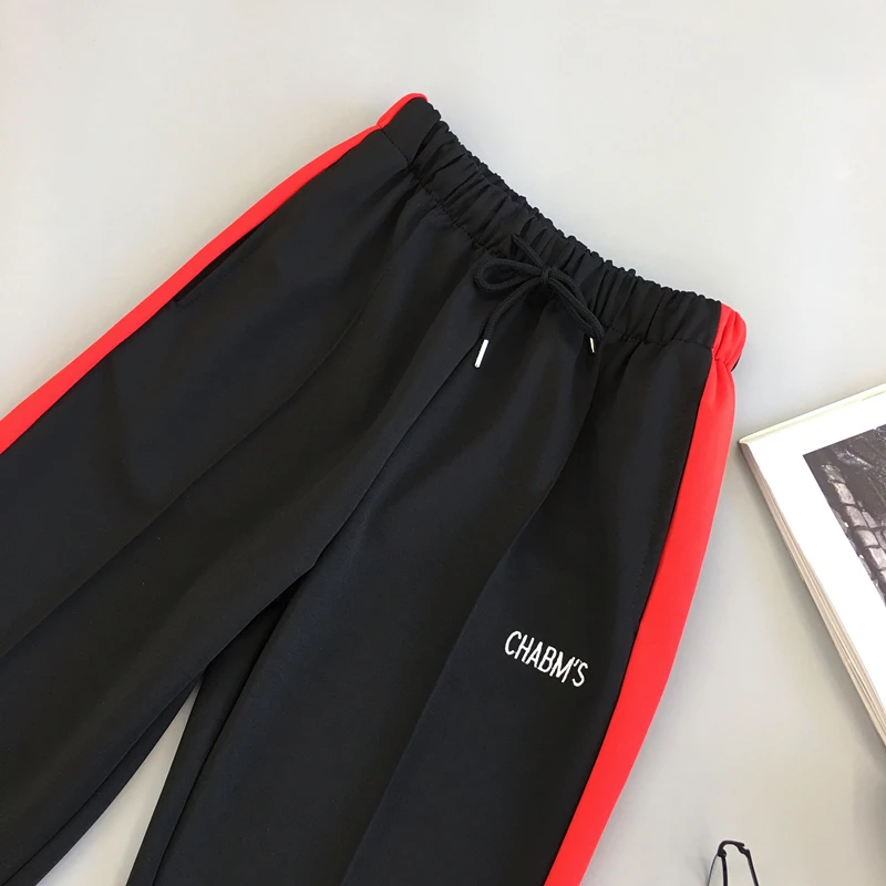 Брюки женские студенческие в Корейском стиле модные хип хоп Харадзюку