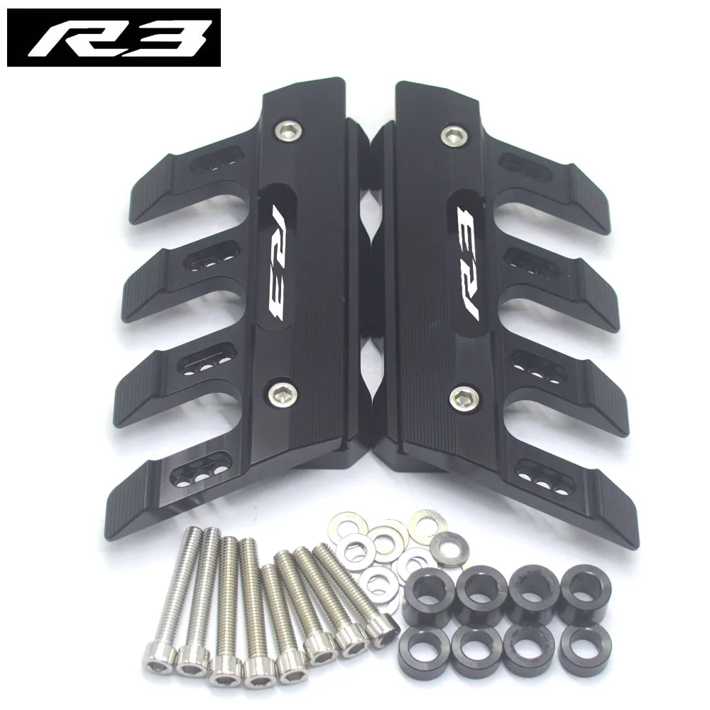 Фото FoR YZFR3 YZF R3 Универсальный мотоциклетный брызговик, боковое защитное крепление, амортизатор, крышка переднего крыла, слайдер против падения №1