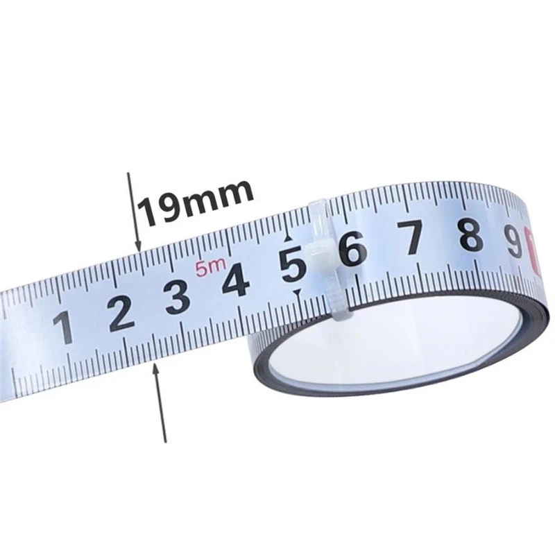 19 мм Расширенная Метрическая самоклеящаяся линейка клейкая лента измеряющая
