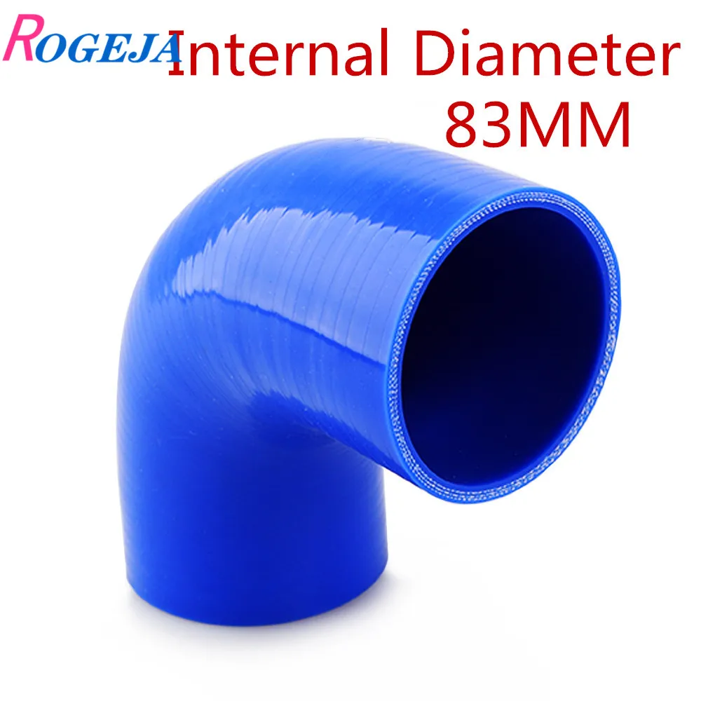 

RO-GEJA Universal 90Degree 83mm Turbo Intake Couple Elbow Silicone Hose Pipe