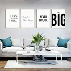 Простые вдохновляющие слова, Картина на холсте, принты, настенный декоративный плакат для гостиной, современная офисная картина, домашний декор