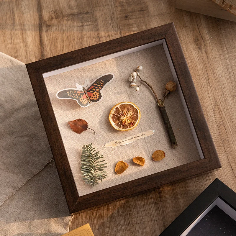 Рамка для фотографий сделай сам объемная Скандинавская деревянная фоторамка