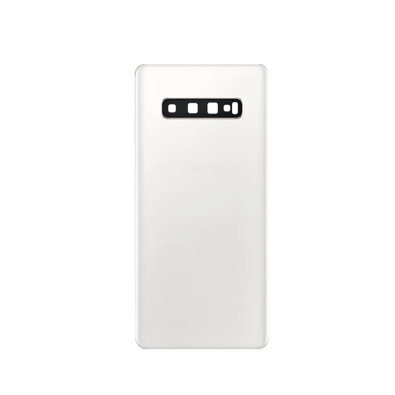 S10 PLUS WHITE Для SAMSUNG Galaxy s10 s10+ s10e задняя крышка батарейного отсека задняя крышка Мягкий корпус Чехол запасная крышка батарейного отсека - Цвет: S10 PLUS WHITE