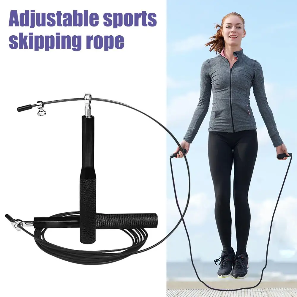 

Crossfit Skipping Ropes Jump Ropes Metal Handle Bearing Steel Wire 3M Adjustable Skipping Rope Workout Skip Fitness Equipment