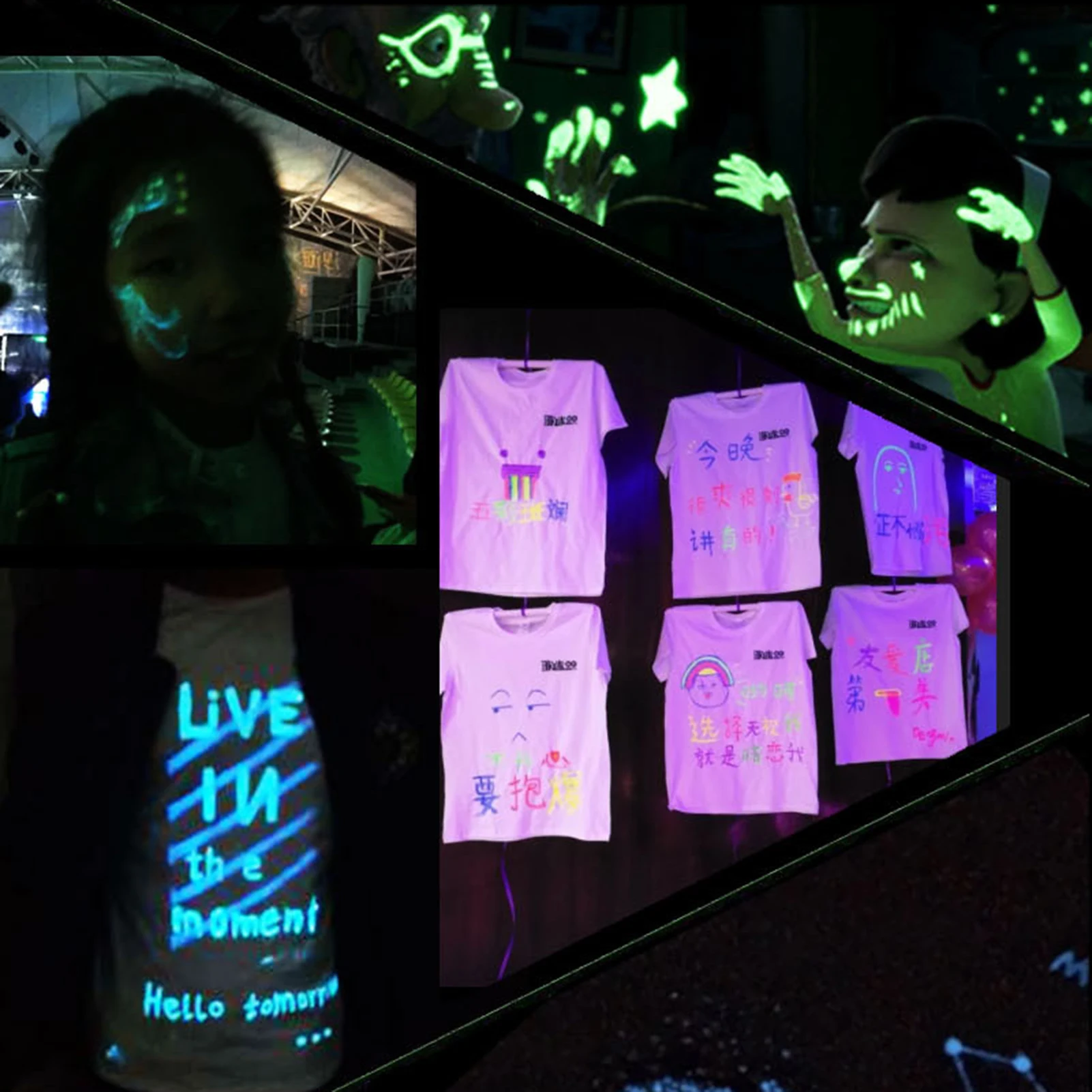 Светящиеся инструменты для ногтей сделай сам 20 г флуоресцентная краска ночного