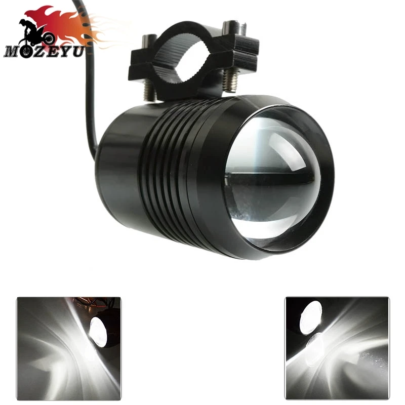 Светодиодный светильник для мотоцикла вспомогательный яркий 30 Вт 12 В Точечный