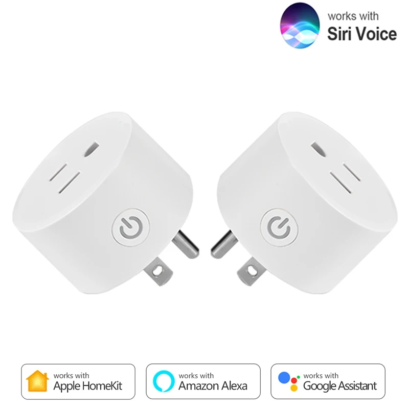 Смарт-розетка Siri с голосовым управлением, Wi-Fi, 10 А