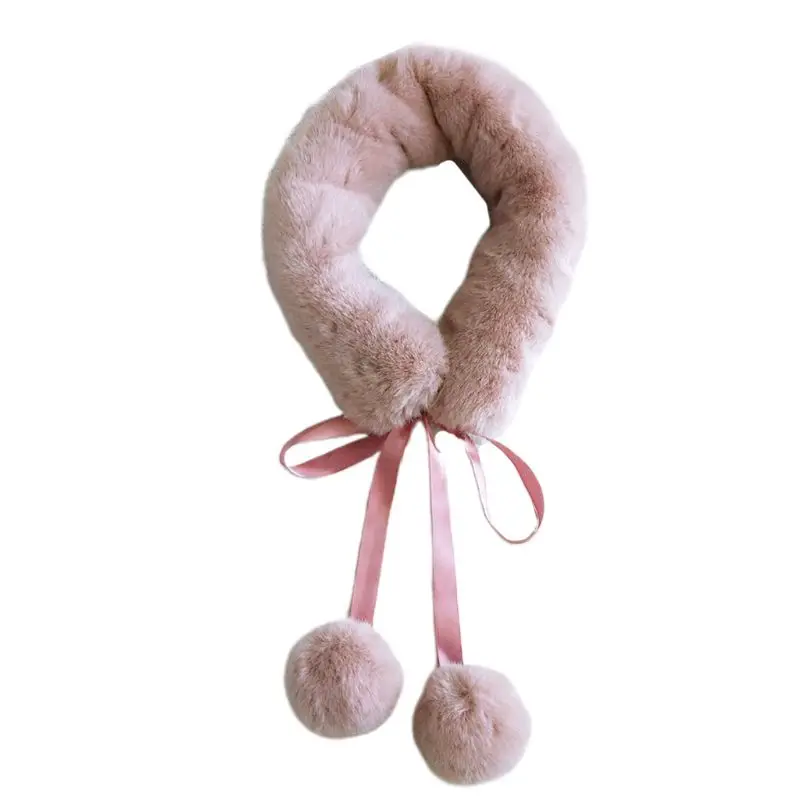 Женский утепленный воротник из искусственного меха норки с воротником шарфом